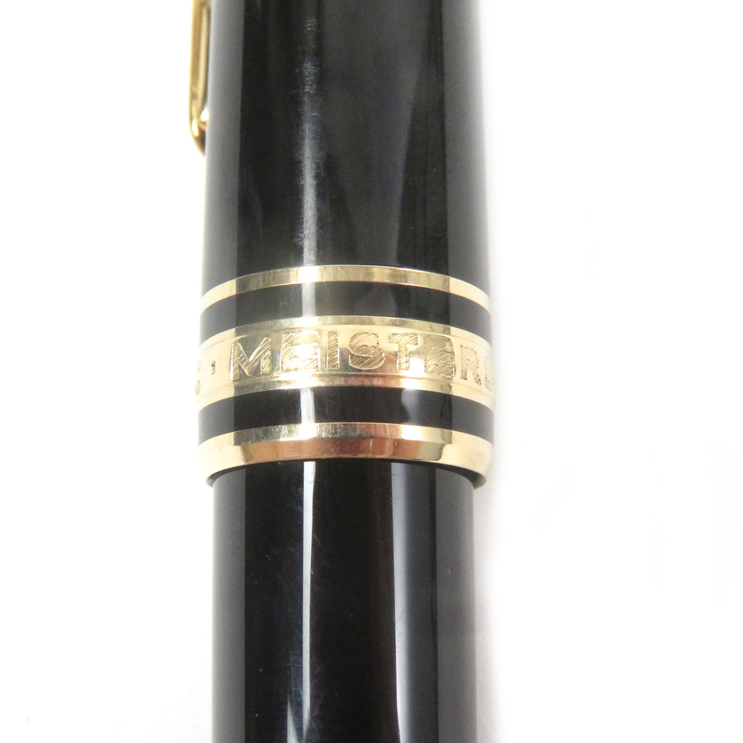 良品□MONTBLANC モンブラン マイスターシュテュック クラシック ツイスト式 ボールペン ブラック ゴールド ドイツ製 メンズ　筆記確認済
