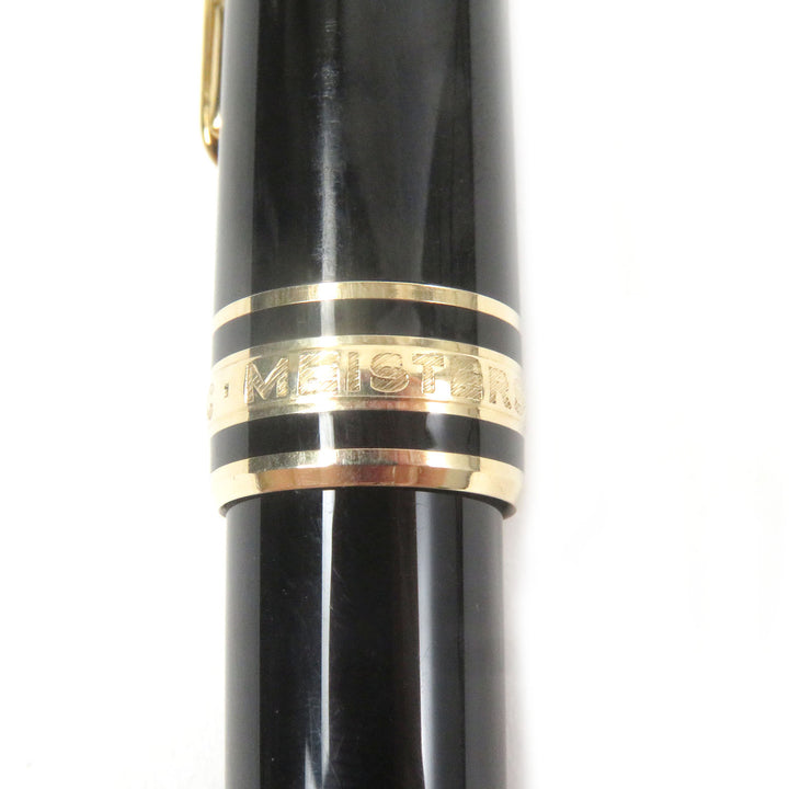 良品□MONTBLANC モンブラン マイスターシュテュック クラシック ツイスト式 ボールペン ブラック ゴールド ドイツ製 メンズ　筆記確認済