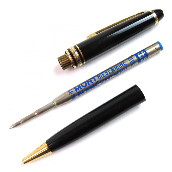 良品△MONTBLANC モンブラン マイスターシュテュック ホワイトスター ツイスト式 ボールペン ブラック ゴールド ドイツ製 メンズ