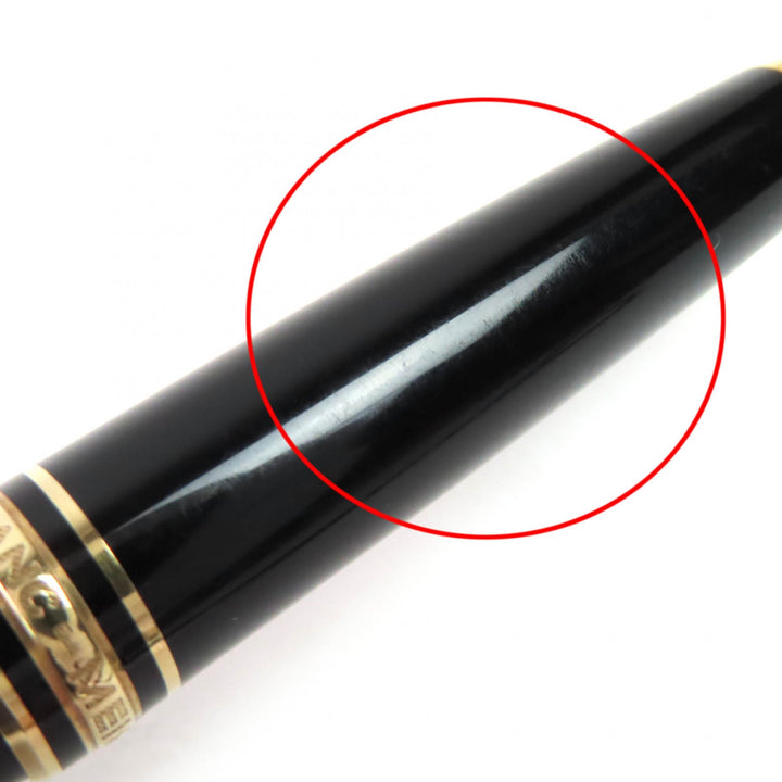 良品△MONTBLANC モンブラン マイスターシュテュック ホワイトスター ツイスト式 ボールペン ブラック ゴールド ドイツ製 メンズ