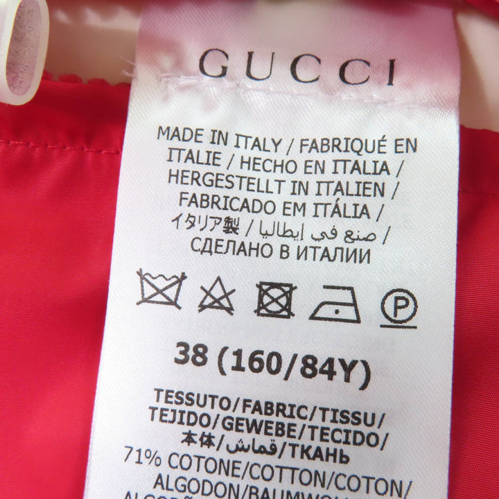 極美品☆GUCCI グッチ 23SS 717547 GGコットン キャンバス ダウンベスト ブラウン系 38 イタリア製 正規品 レディース 定価341000円