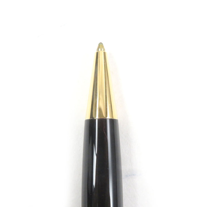 極美品□MONTBLANC モンブラン マイスターシュテュック クラシック ツイスト式 ボールペン ブラック ゴールド ドイツ製 筆記確認済み