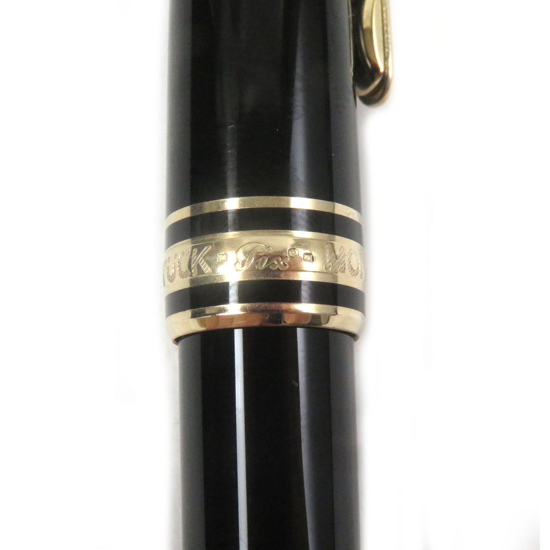極美品□MONTBLANC モンブラン マイスターシュテュック クラシック ツイスト式 ボールペン ブラック ゴールド ドイツ製 筆記確認済み