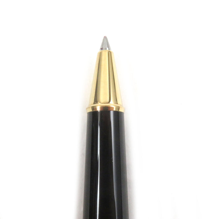 極美品□MONTBLANC モンブラン マイスターシュテュック クラシック キャップ式 ボールペン ブラック ゴールド 西ドイツ製 筆記確認済み