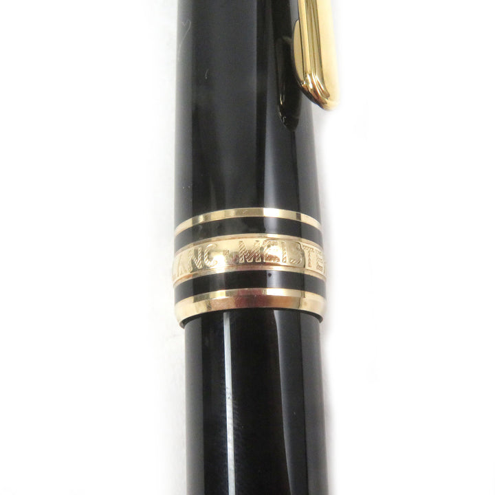 極美品□MONTBLANC モンブラン マイスターシュテュック クラシック キャップ式 ボールペン ブラック ゴールド 西ドイツ製 筆記確認済み