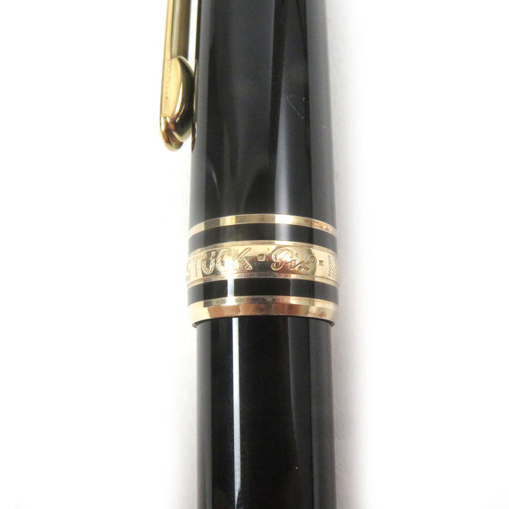 極美品□MONTBLANC モンブラン マイスターシュテュック クラシック キャップ式 ボールペン ブラック ゴールド 西ドイツ製 筆記確認済み