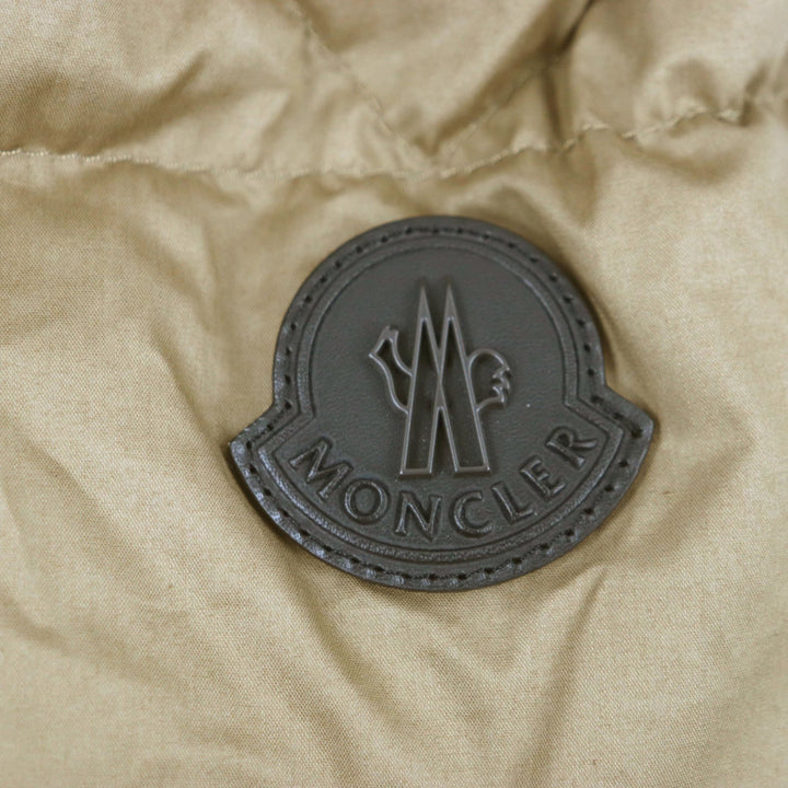美品▼MONCLER モンクレール 20-21AW ROUBAUD フード・レザーワッペン付き WZIPUP ダウンコート 1 ハンガー・ガーメント付 正規品 メンズ