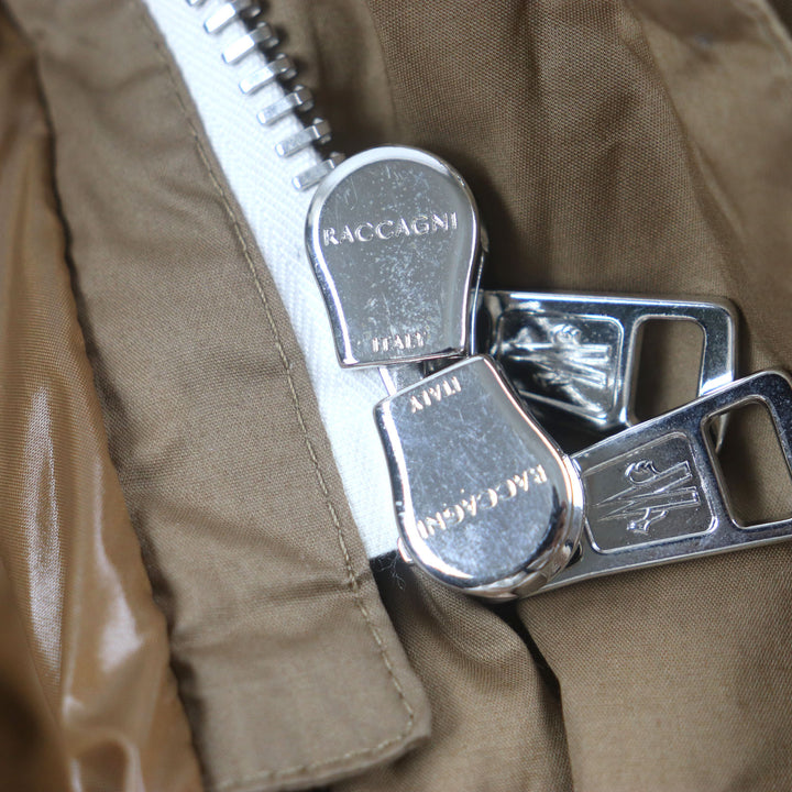 美品▼MONCLER モンクレール 20-21AW ROUBAUD フード・レザーワッペン付き WZIPUP ダウンコート 1 ハンガー・ガーメント付 正規品 メンズ