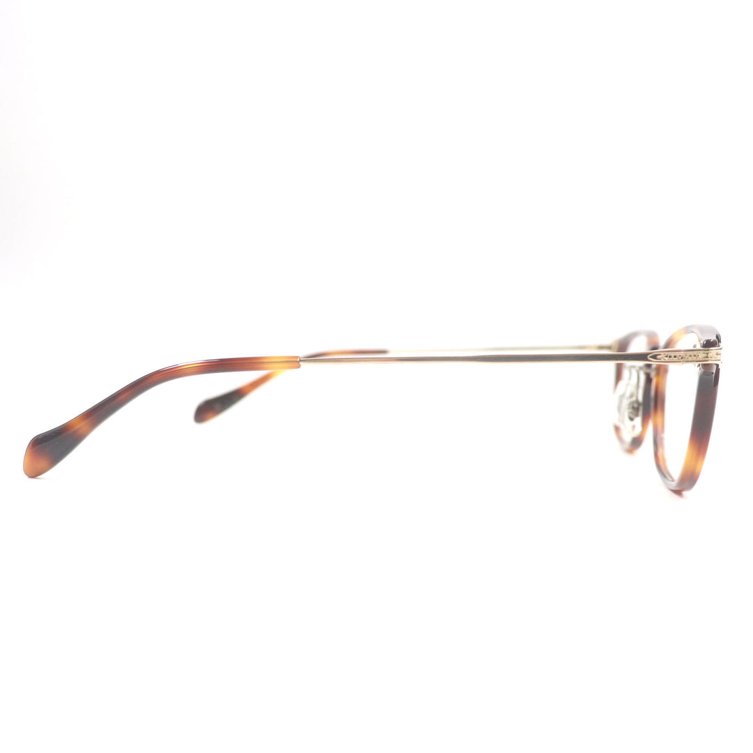 未使用品▼オリバーピープルズ Hadley DM マーブル ウェリントン メガネ 眼鏡 アイウェア クリアブラウン 49□19-140 デモレンズ メンズ