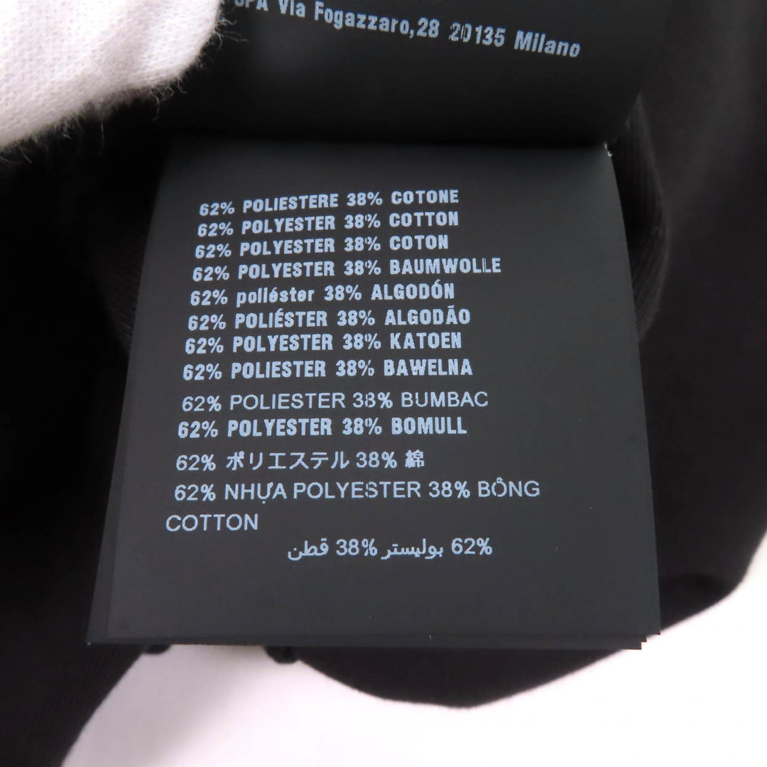 極美品★PRADA プラダ 2023年製 P3K43 トライアングルチャーム付 ジャージードレス ワンピース ブラック 36 伊製 正規品 レディース