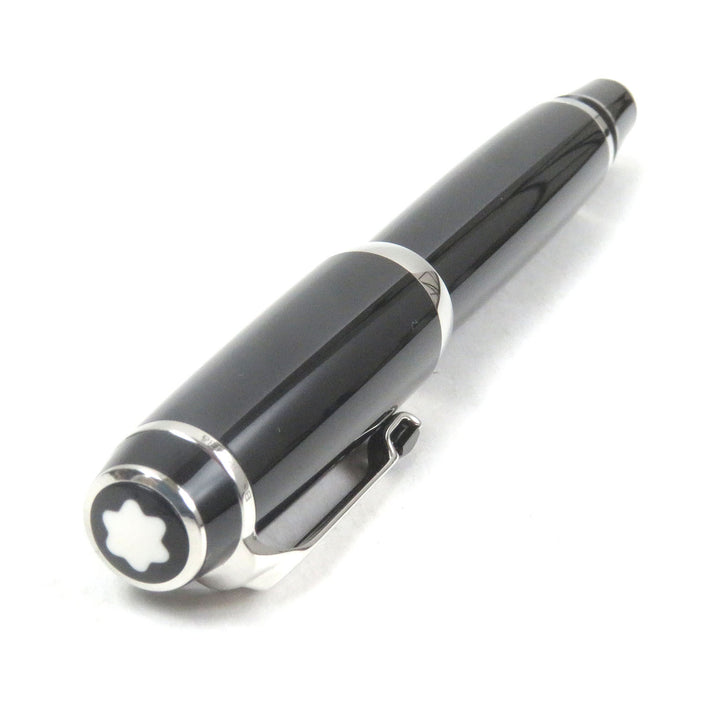 極美品□MONTBLANC モンブラン BOHEME ボエム カラージェムストーン キャップ式 ボールペン ブラック シルバー ドイツ製 筆記確認済み