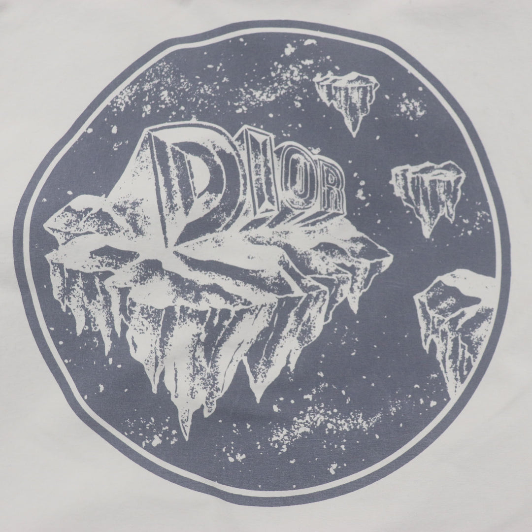 極美品▼DIOR ディオール オム 23AW 39C308A5834 バックプリント フード付き テクニカルコットン WZIPUP モッズコート 48 正規品 メンズ