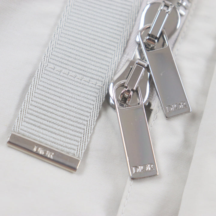 極美品▼DIOR ディオール オム 23AW 39C308A5834 バックプリント フード付き テクニカルコットン WZIPUP モッズコート 48 正規品 メンズ