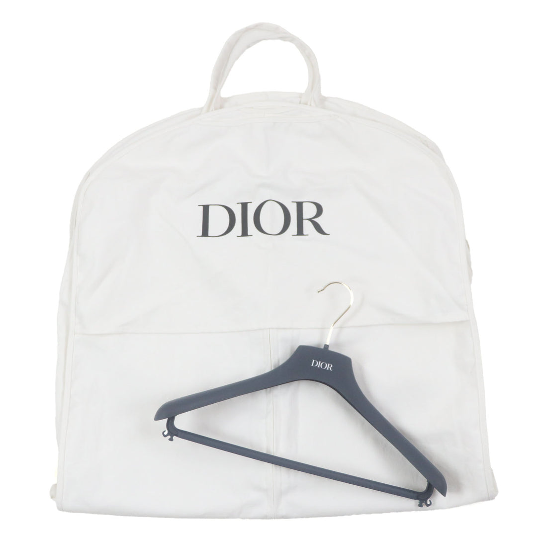 極美品▼DIOR ディオール オム 23AW 39C308A5834 バックプリント フード付き テクニカルコットン WZIPUP モッズコート 48 正規品 メンズ