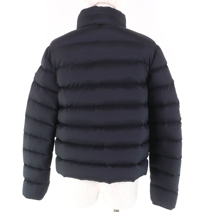 極美品☆MONCLER モンクレール 23-24AW CERCES ロゴワッペン・フード付 フロントロゴ ダウンジャケット ブラック 2 正規品 レディース