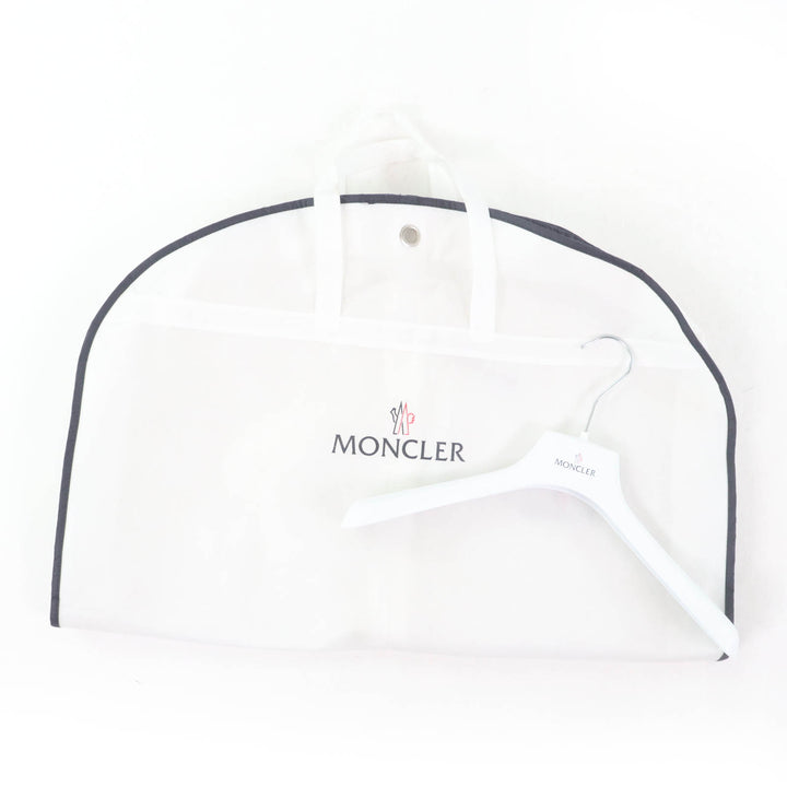 極美品☆MONCLER モンクレール 23-24AW CERCES ロゴワッペン・フード付 フロントロゴ ダウンジャケット ブラック 2 正規品 レディース