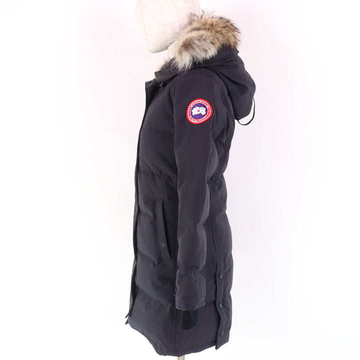 良品☆CANADA GOOSE カナダグース 3802LA SHELBURNE PARKA シェルバーンパーカ ファー・フード付 ダウンコート ネイビー XS 正規品