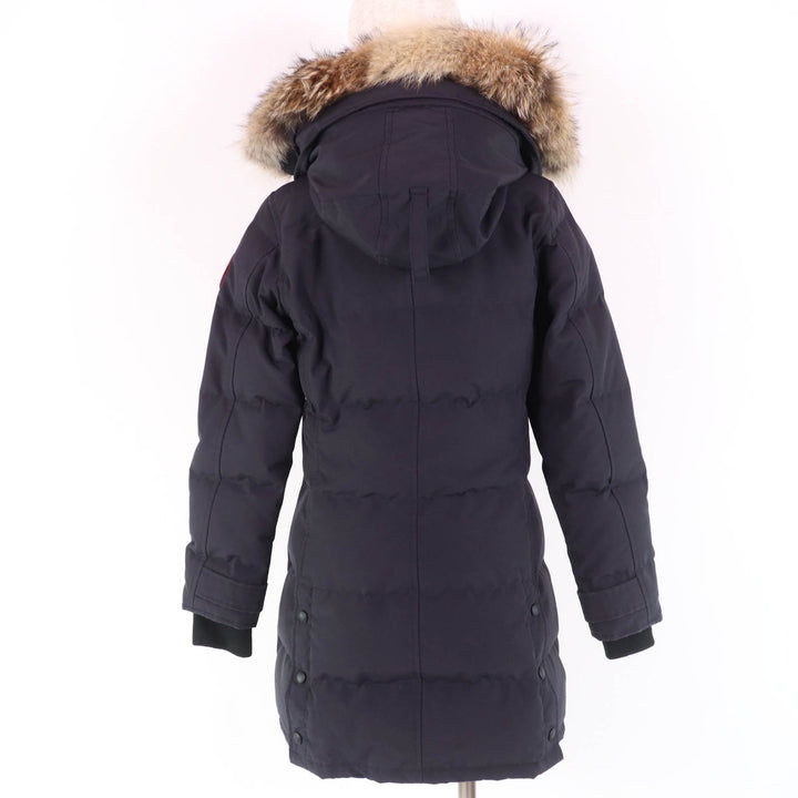 良品☆CANADA GOOSE カナダグース 3802LA SHELBURNE PARKA シェルバーンパーカ ファー・フード付 ダウンコート ネイビー XS 正規品