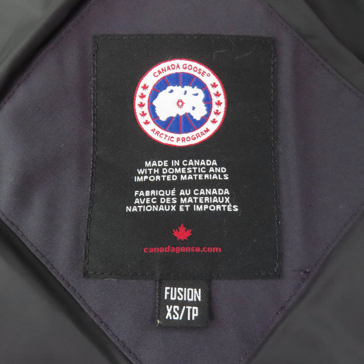 良品☆CANADA GOOSE カナダグース 3802LA SHELBURNE PARKA シェルバーンパーカ ファー・フード付 ダウンコート ネイビー XS 正規品