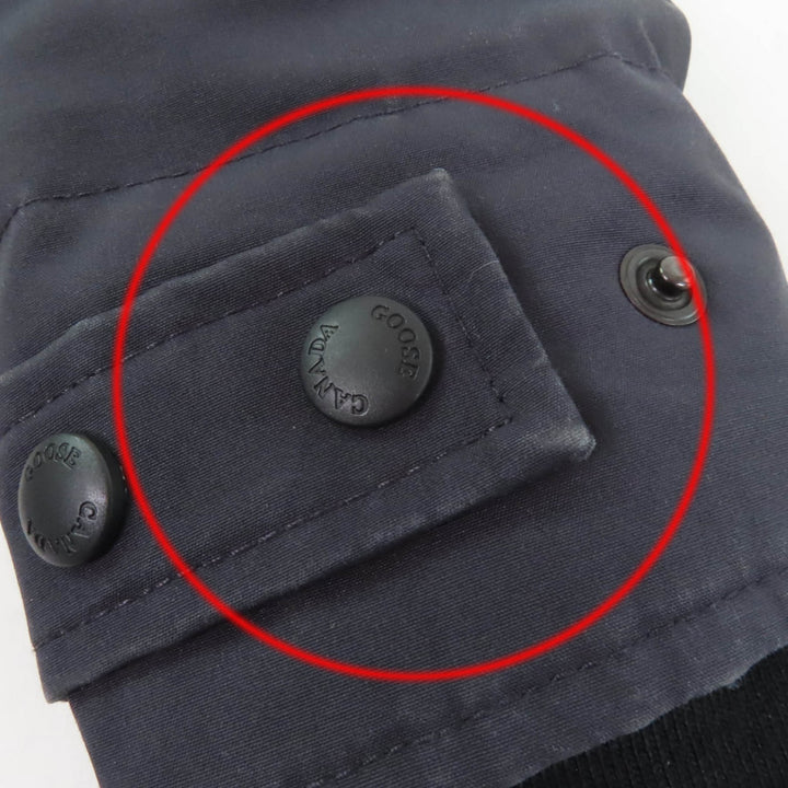 良品☆CANADA GOOSE カナダグース 3802LA SHELBURNE PARKA シェルバーンパーカ ファー・フード付 ダウンコート ネイビー XS 正規品