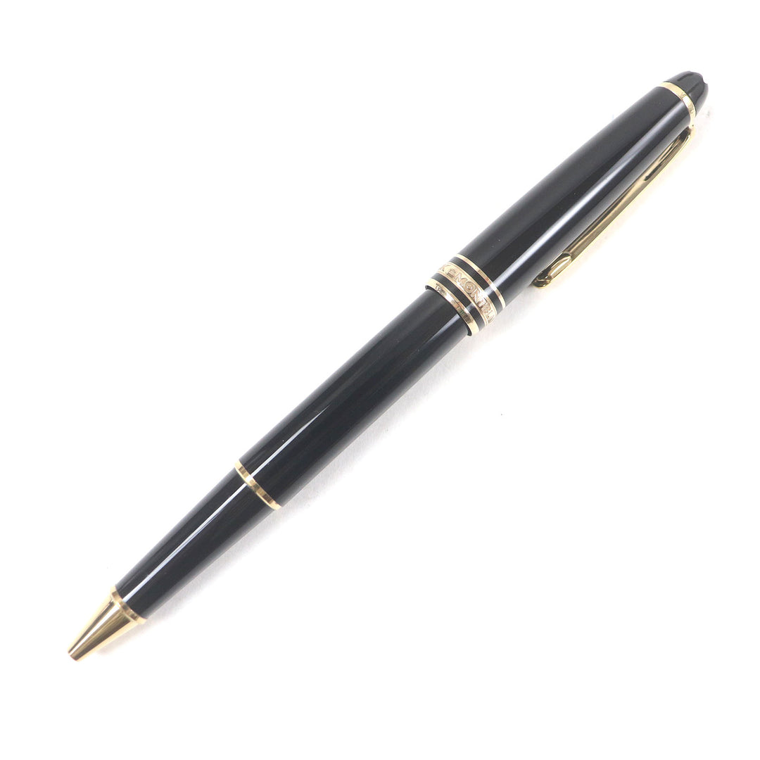 良品□MONTBLANC モンブラン マイスターシュテュック クラシック キャップ ボールペン ブラック ゴールド 西ドイツ製 メンズ インクなし