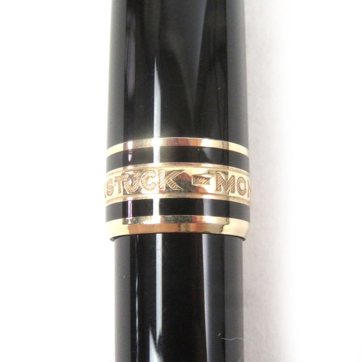 良品□MONTBLANC モンブラン マイスターシュテュック クラシック キャップ ボールペン ブラック ゴールド 西ドイツ製 メンズ インクなし
