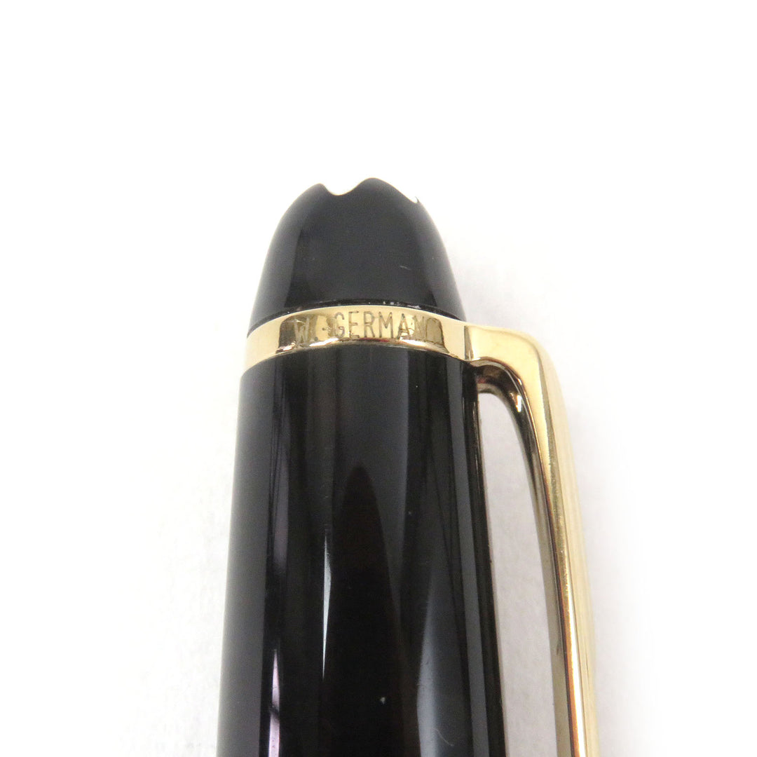 良品□MONTBLANC モンブラン マイスターシュテュック クラシック キャップ ボールペン ブラック ゴールド 西ドイツ製 メンズ インクなし
