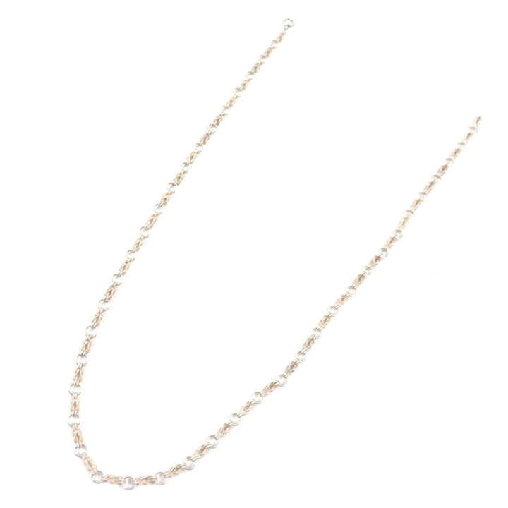 良品▼HERMES エルメス ヴィンテージ オーディエンヌ ロングチェーンネックレス シルバー 82cm ケース付 メンズ レディース アクセサリー