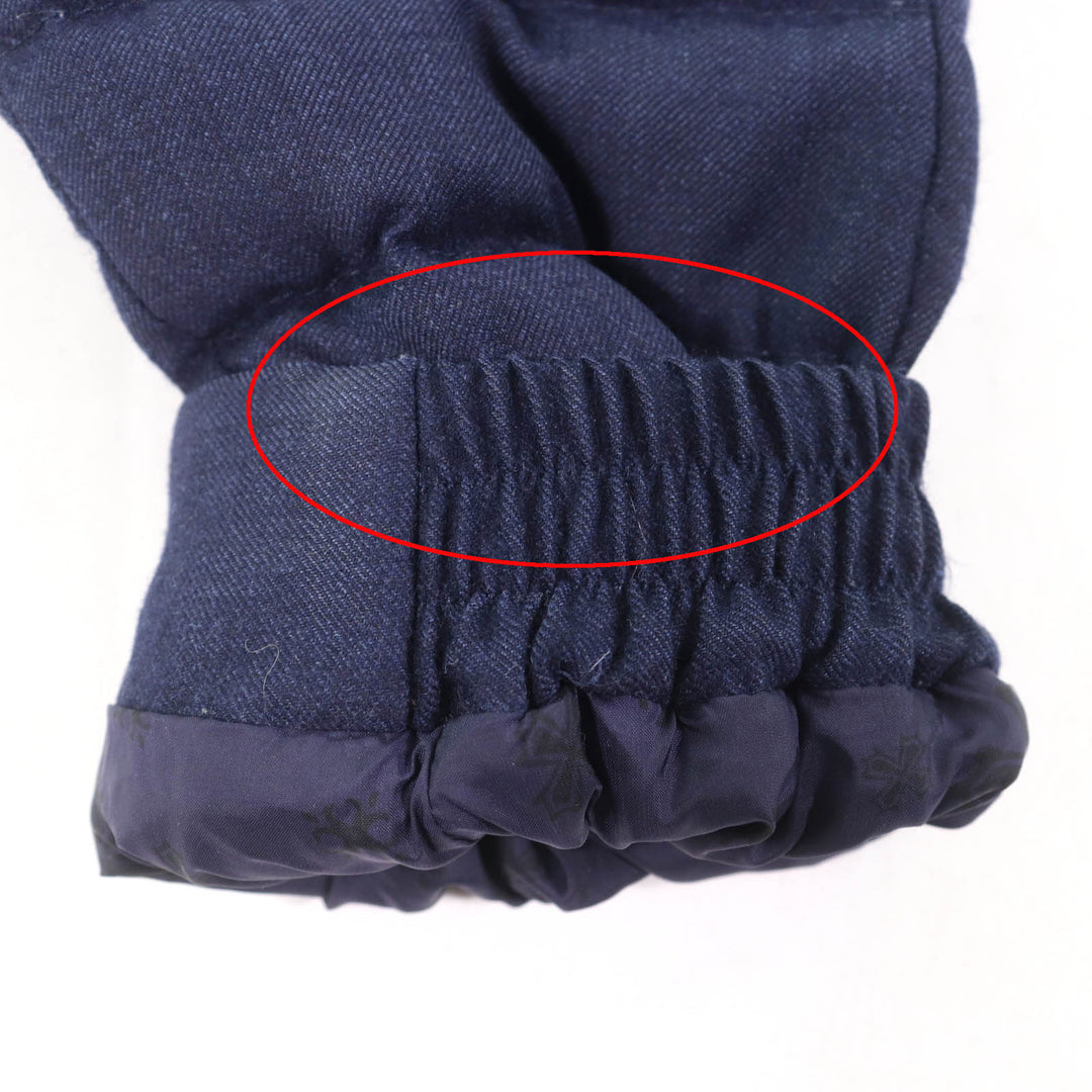 美品★TATRAS タトラス 20AW LTA20A4581 Rライン CIMA チマ シルク混 ラクーンファー・フード・ロゴワッペン付 ZIP UP ダウンコート 紺 1