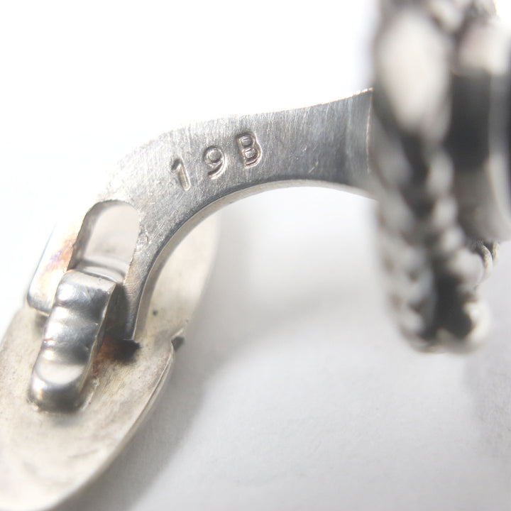 美品□Georg Jensen ジョージジェンセン 19B SV925 オニキス カフスボタン カフリンクス シルバーブラック 総重量15.1g メンズ オススメ