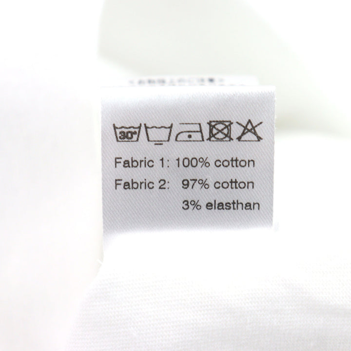 未使用品○ANTICIPO アンティーチポ INZOLIA インツォリア ロゴタグ スムースコットン Vネック リブ切替 半袖Ｔシャツ 42 正規品 メンズ