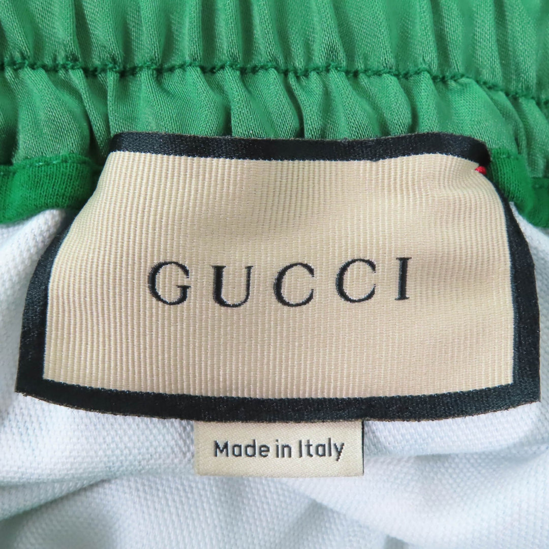 極美品☆GUCCI グッチ 693162 コットン ロサンゼルス パームツリープリント スカート マルチ M イタリア製 正規品 レディース 定価258500円