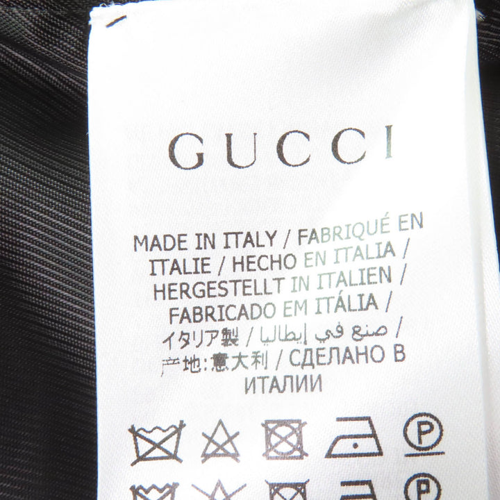 極美品☆GUCCI グッチ 643287 ウール デザインボタン ダブルブレスト ツイード ジャケット ブラック 40 イタリア製 正規品 レディース