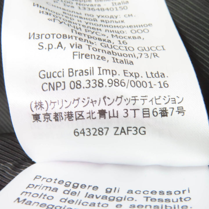 極美品☆GUCCI グッチ 643287 ウール デザインボタン ダブルブレスト ツイード ジャケット ブラック 40 イタリア製 正規品 レディース