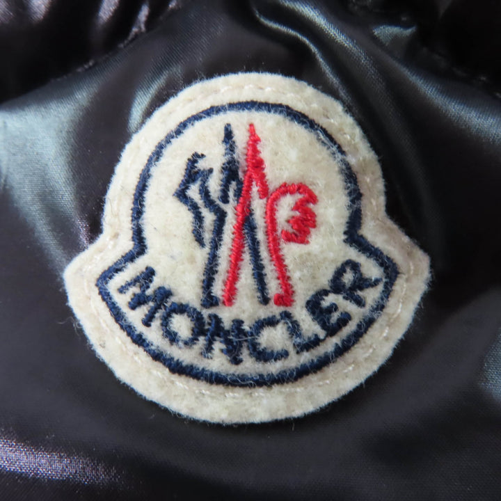 美品☆MONCLER モンクレール FULMAR ファルマ フォックスファー・ロゴワッペン・フード付 ダウンコート ブラック 0 正規品 レディース