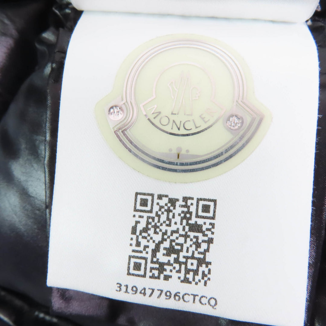 美品☆MONCLER モンクレール FULMAR ファルマ フォックスファー・ロゴワッペン・フード付 ダウンコート ブラック 0 正規品 レディース