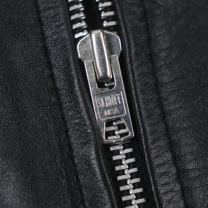 美品▼schott ショット 3141022 LONG ISLAND ロングアイランド レザー ジップアップ シングル ライダースジャケット S 正規品 メンズ