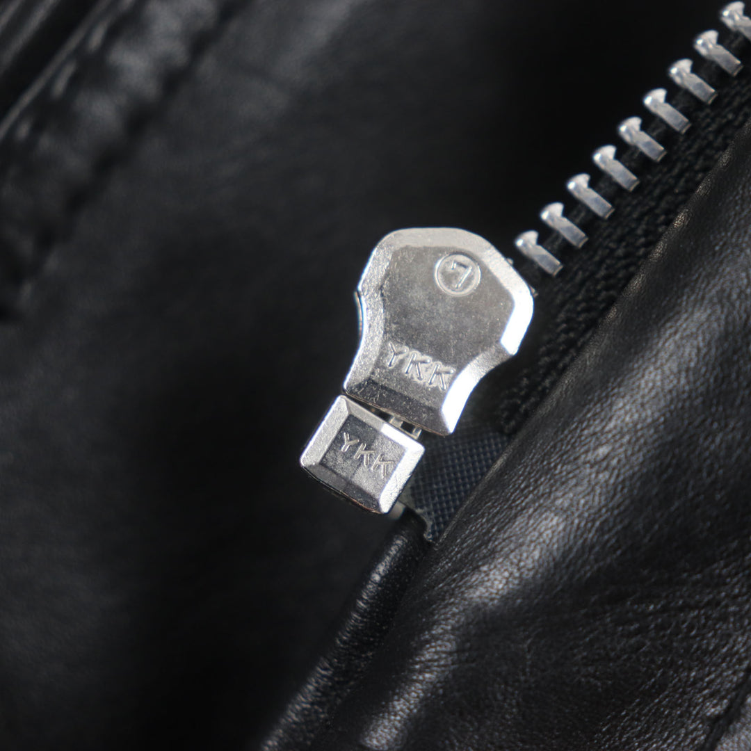 美品▼schott ショット 3141022 LONG ISLAND ロングアイランド レザー ジップアップ シングル ライダースジャケット S 正規品 メンズ