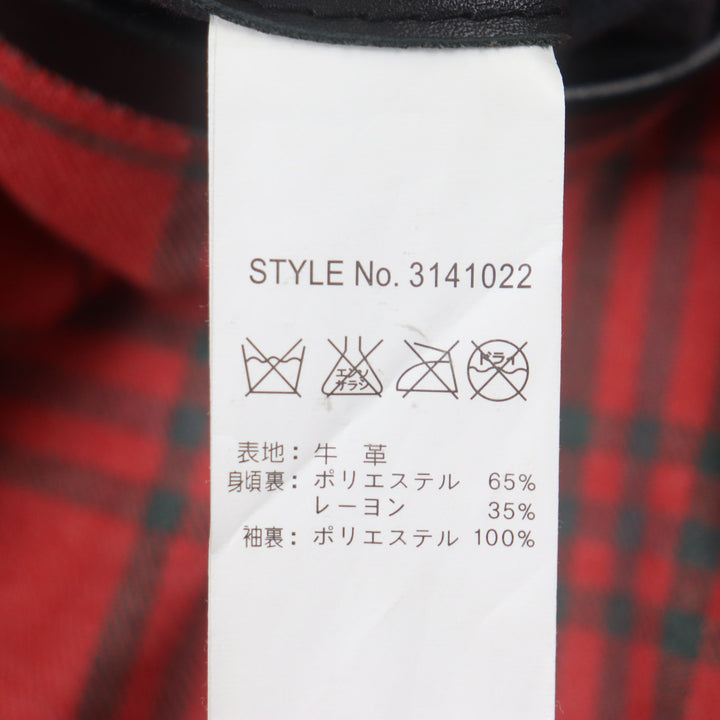 美品▼schott ショット 3141022 LONG ISLAND ロングアイランド レザー ジップアップ シングル ライダースジャケット S 正規品 メンズ