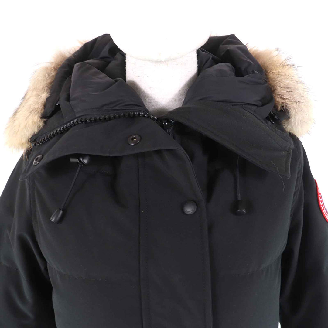 良品△CANADA GOOSE カナダグース 2302JL MACKENZIE PARKA マッケンジーパーカ ロゴワッペン ファー・フード付き ダウンコート S 正規品