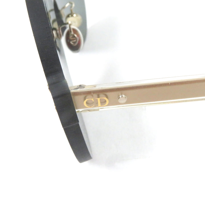 極美品□Christian Dior クリスチャンディオール Dior Color Quake3 アイウェア サングラス ゴールド グリーン イタリア製 レディース