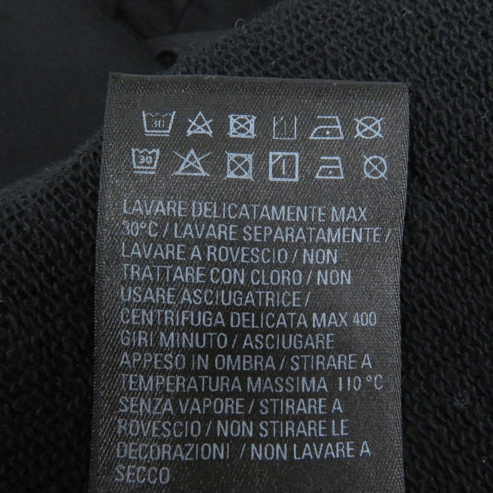 美品□BALENCIAGA バレンシアガ 22AW 578135 コットン100％ BBロゴ ラインストーン プルオーバー パーカー ブラック XS 正規品 メンズ