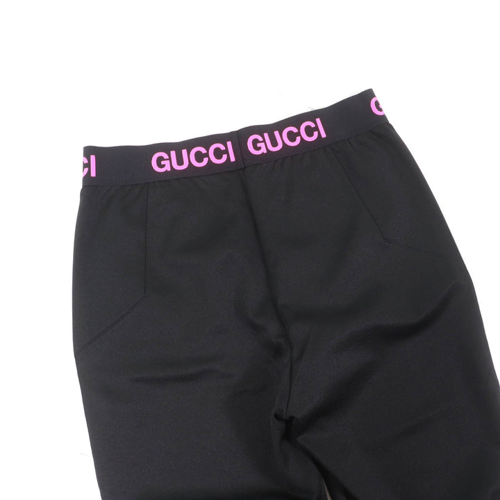 未使用品★GUCCI グッチ 22SS 688421 ロゴデザイン バイカーショーツ レギンスハーフパンツ ブラック S イタリア製 正規品 レディース