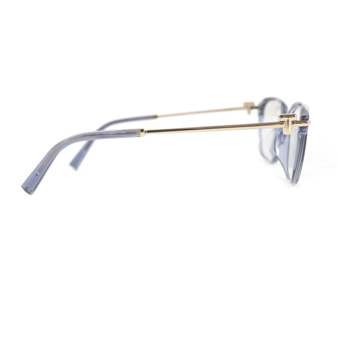 極美品★TIFFANY&amp;Co. ティファニー TF2253 Tモチーフ サングラス クリアグレー ゴールド金具 54□17 145 箱・ケース付 イタリア製