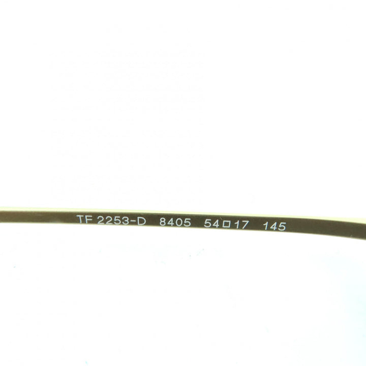 極美品★TIFFANY&amp;Co. ティファニー TF2253 Tモチーフ サングラス クリアグレー ゴールド金具 54□17 145 箱・ケース付 イタリア製