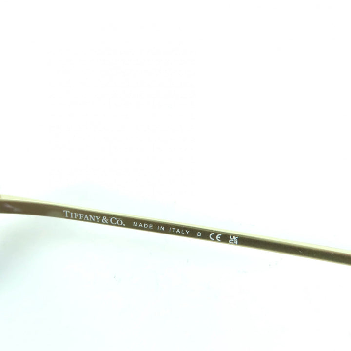極美品★TIFFANY&amp;Co. ティファニー TF2253 Tモチーフ サングラス クリアグレー ゴールド金具 54□17 145 箱・ケース付 イタリア製