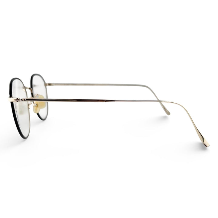 極美品▲KANEKO OPTICAL 金子眼鏡 ヴィンテージ KV-134 クラウンパント型 メガネ 眼鏡 アイウェア ブラック 55□22 153 レディース