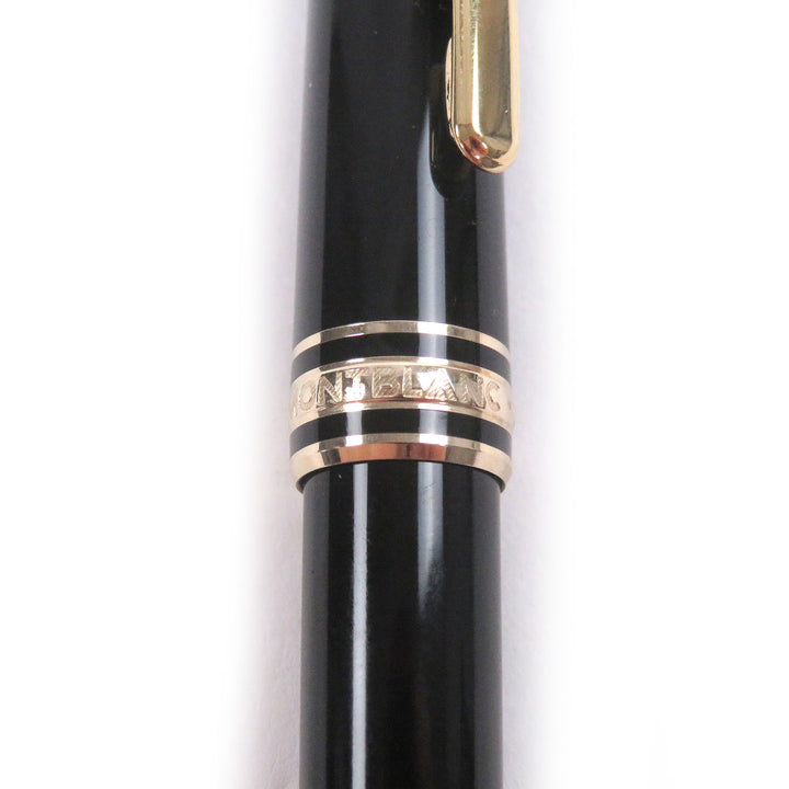極美品□MONTBLANC モンブラン マイスターシュテュック 75周年記念品 1Pダイヤ キャップ式 ボールペン ブラック ゴールド ドイツ製