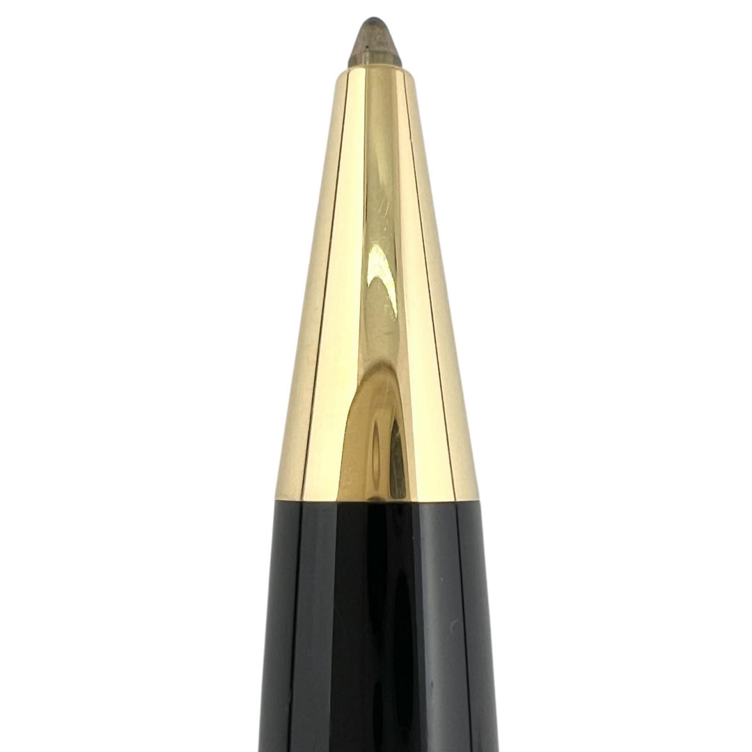 美品▲MONTBLANC モンブラン マイスターシュテュック クラシック 75周年 1Pダイヤ ツイスト式 ボールペン ブラック ドイツ製　メンズ