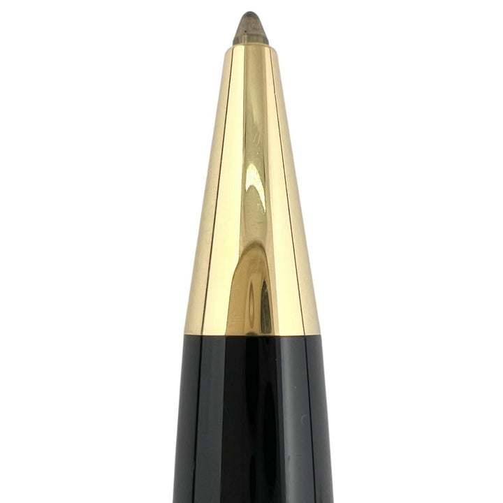 美品▲MONTBLANC モンブラン マイスターシュテュック クラシック 75周年 1Pダイヤ ツイスト式 ボールペン ブラック ドイツ製　メンズ